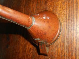Vintage Copper - Coated 5 " Long X 31/2 " Fine Oil Funnel Steampunk Lampshade