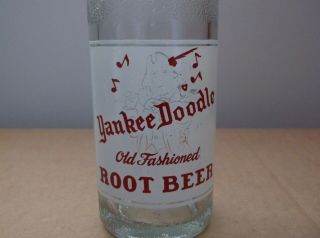 Vintage Yankee Doodle Root Beer Acl Soda Bottle.  Los Angeles,  Ca 10 Oz.