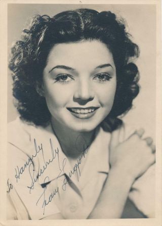 Frances Langford - Vintage Sepia Signed Photograph