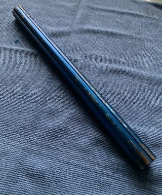 Old School Bmx Blue Fluted Seat Post Made In Japan 22.  2 Nagaoki