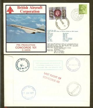 1977 Concorde 101 G - Axdn Pre Production D/flown Cover
