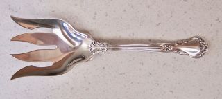 Gorham Chantilly Sterling Silver Small Fish Serving Fork - Scarce - No Mono