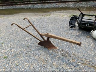 Vintage Horse Drawn Leroy Plow.  Its In Really Great Shape.  No Rot In The Wood