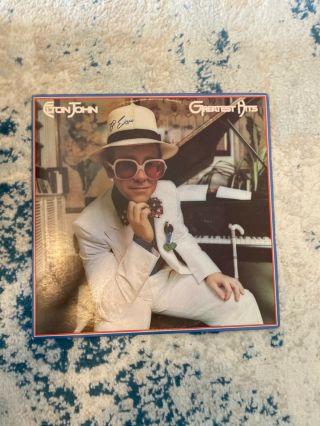 Vintage 1974 Elton John Greatest Hits 12” Rock Lp Album 33 Rpm Mca Records