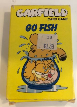 1978 Vintage Garfield The Cat Go Fish Memory Card Game Bicycle Games Complete