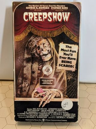 Vintage Vhs - Creepshow - Hal Holbrook,  Leslie Nielsen,  Stephen King
