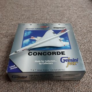 British Airways Concorde G - Boac Metal Aircraft Model 1:400 Scale Gemini Jets