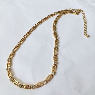 Vintage Avon Greek Style Set Gold Tone Choker Necklace 41cm Length