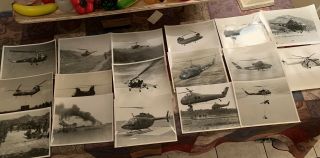 Set Of 26 Helicopter Photos From Bell,  Sikorsky,  Boeing And The Dept Of Defense