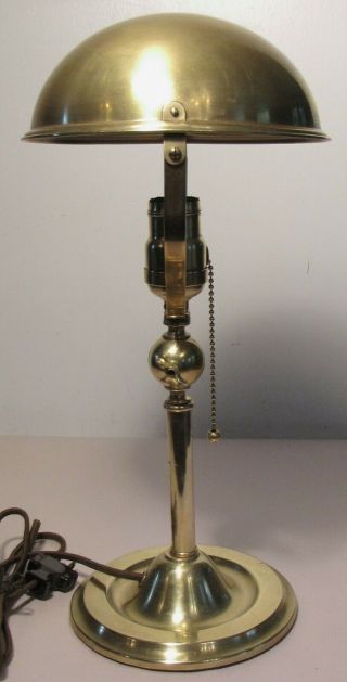Antique Faries Industrial Brass Adjustable Desk/Wall Task Lamp Patented 1918 3
