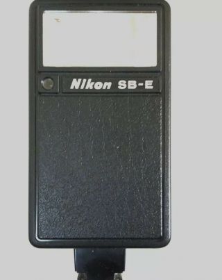 Vintage Nikon Speedlight Sb - E Shoe Mount Flash From Japan W/ Soft Case