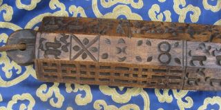 Antique Tibetan Tantrik Practitioner Zanpar Torma Mold Stick.  Nepal 2