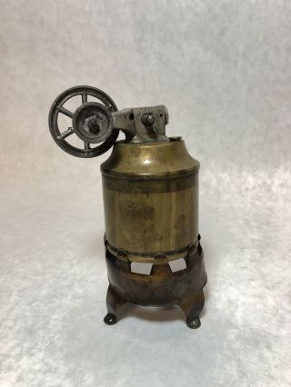Antique Steam Engine Brass Burner Boiler Metal