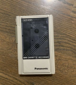 Vintage Panasonic Rq - 340 Mini Cassette Recorder Player As - Is