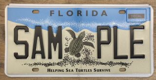 Florida Sea Turtles Sample Fl Graphic License Plate