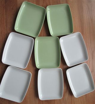 Set Of 8 Vintage Pan Am Airway.  Melamine Tray Plate Dish.  Pan Am Collectables