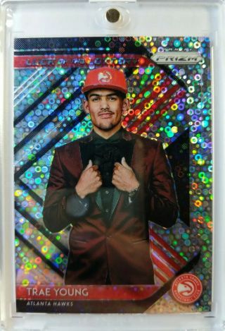 2018 - 19 Prizm Silver Fast Break Luck Of The Lottery Trae Young Rookie Rc 5