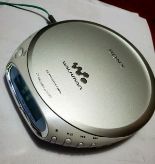 Sony Walkman Discman D - Ej360 Portable Cd Player Silver G - Protection Vintage