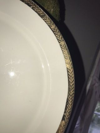 19c W S George Derwood China Gilded Dinner Plates (3) - Antique 22k Gold