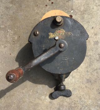 Vintage Prairie No.  6 Tool Grinder – Hand Crank Bench Grinder