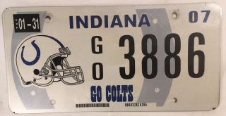 Go Indianapolis Colts Nfl License Plate Peyton Manning Football Nfc Bowl