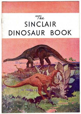 Vintage 1934 Sinclair Dinosaur Book Gas Oil Company Premium Giveaway Illos