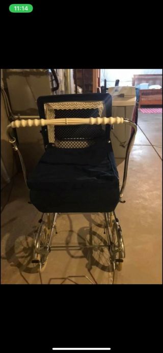 Vintage Perego Baby Canopy Baby Stroller/Carriage 3