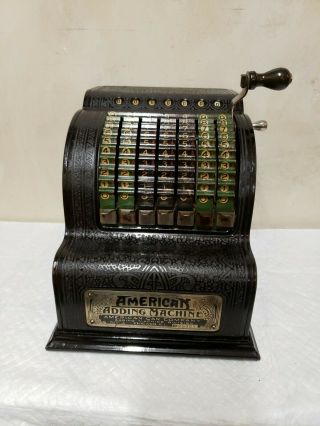 Antique 1912 American Can Co.  Adding Machine Division,  Chicago,  Ill - Signed