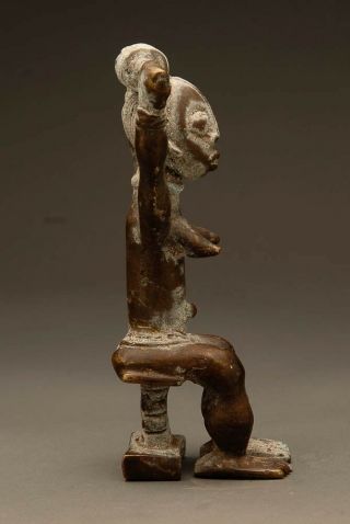 Antique African Tribal Statue Figure Bronze Metal