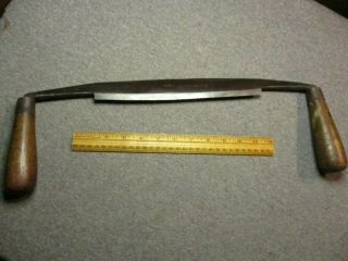 Big Vintage Draw Knife/b.  Proutur,  Rochester,  N.  Y.  /10 3/8 " Cut,  19 1/2 " Wide/neat