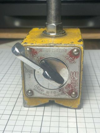 Vintage Enco No.  340 On - Off Magnetic Base Indicator Dial Test Holder (550) No.  1