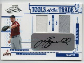 2005 Absolute Memorabilia Jeff Bagwell Tools Of The Trade Auto Pants 16/25