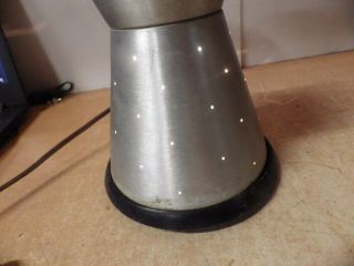 Vtg Star Light Lava Lamp BASE ONLY Silver Anodized Aluminum - 2