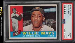 1960 Topps Willie Mays 200 Psa 5 Ex