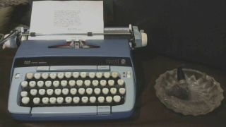 Antique Smith Corona Cursive Script Typewriter