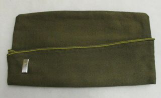Ww2 Vintage Us Army Chemical Corps 1st Lt Officer Overseas Cap Garrison Hat