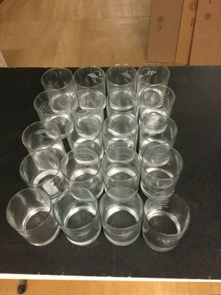 Set Of 20 Hall Of Fame Glasses From The National Corvette Museum