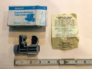 Vintage Imperial - Eastman Usa No.  174 - F " Imp " Tube Cutter 3/8 " To 1 - 1/8 " Cap.