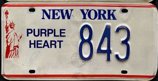 1980 ‘s York Military Veteran Purple Heart License Plate