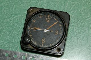 Antique Military Aircraft Ww Ii 8 Day Aviation Clock Elgin