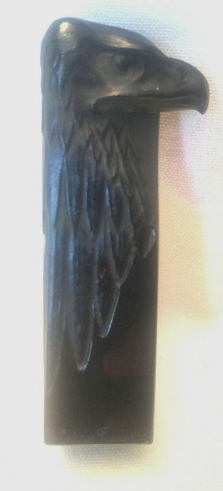 Antique Rene Lalique Black Glass 
