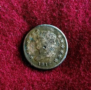 1812 Classic Head Large Cent,  Very Good,  Country / General Store