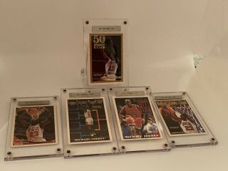 1992 Michael Jordan Topps Gold & More Mini Set Of 6 141,  205,  3,  52,  115,  3