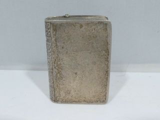 ANTIQUE STERLING SILVER PILL BOX IN THE FORM OF A BOOK 3