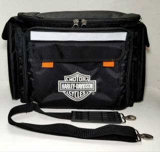 Harley - Davidson Insulated Large Travel Cooler Picnic Bag W Weather Sleeve Cool