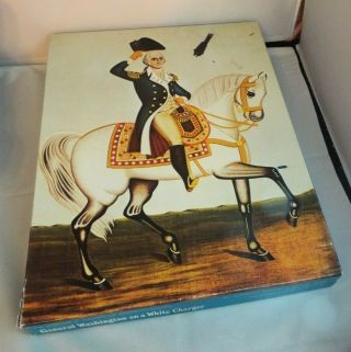 Vintage 1975 Springbok General George Washington On A White Charger Horse Puzzle