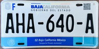 Baja California Norte Mexico License Plate Expired Graphic Background Los Cabos