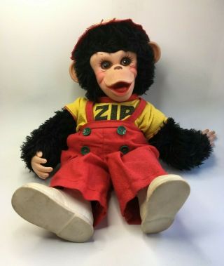 Vintage Rushton Zip Zippy The Chimp Monkey Rubber Face 2