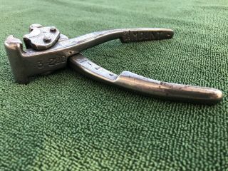 Vintage G.  W Mount 3 - 222 Upholstery Clip Pliers Tool 3 Prong