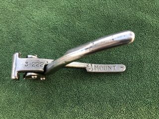 Vintage G.  W Mount 3 - 222 Upholstery Clip Pliers Tool 3 Prong 3